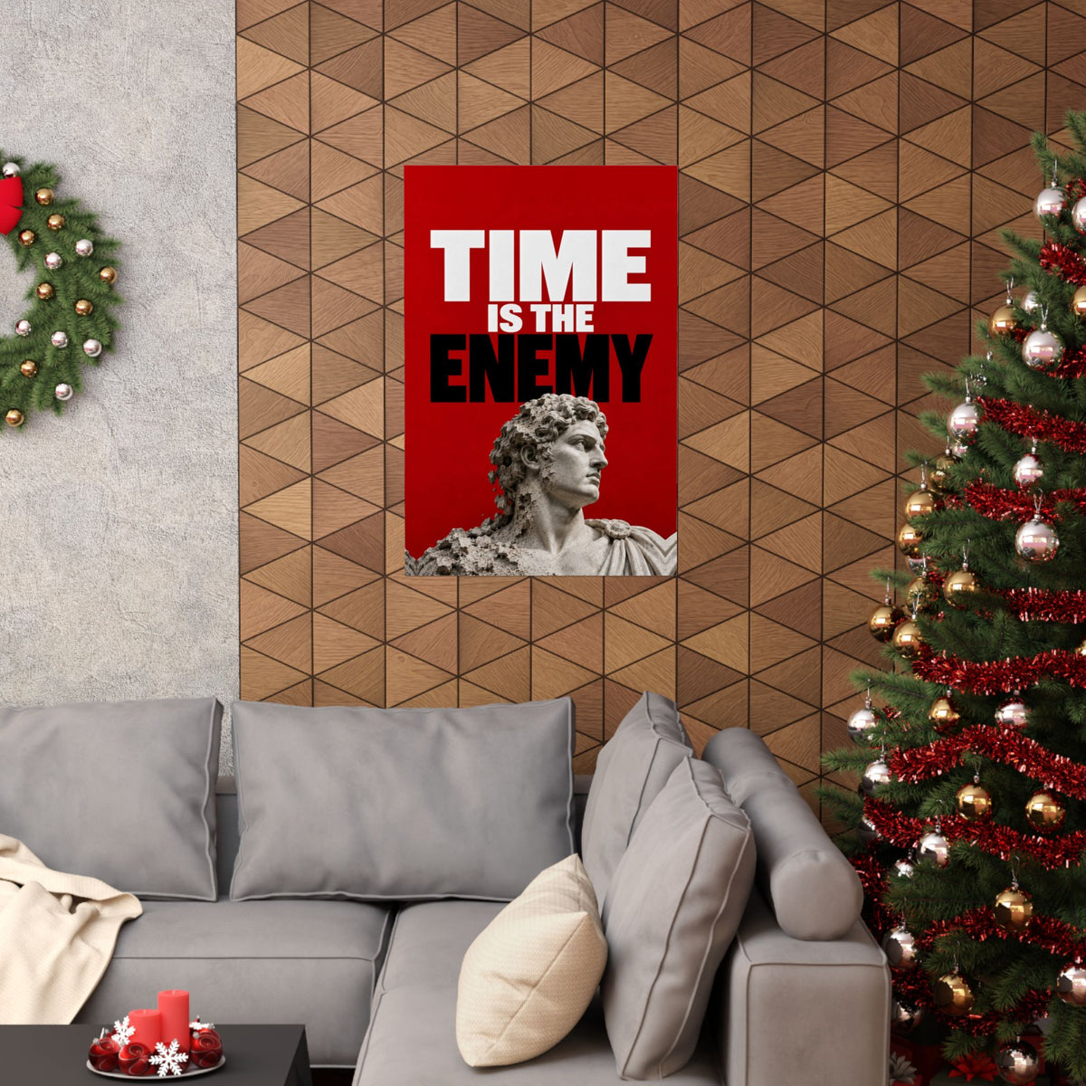 Time Is the Enemy - Motivational Wall Art | Matte Poster