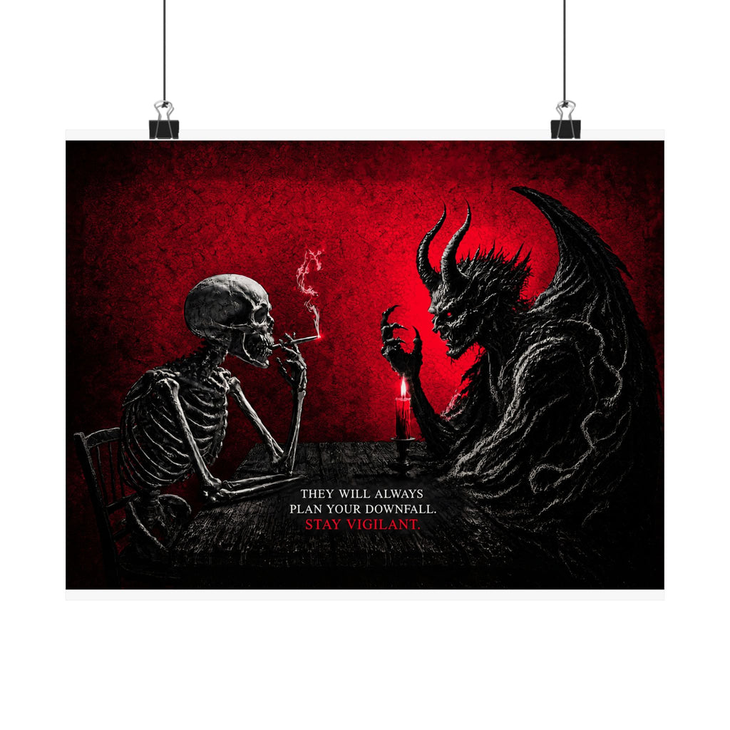 Stay Vigilant - Dark Wall Art | Matte Poster (Landscape)