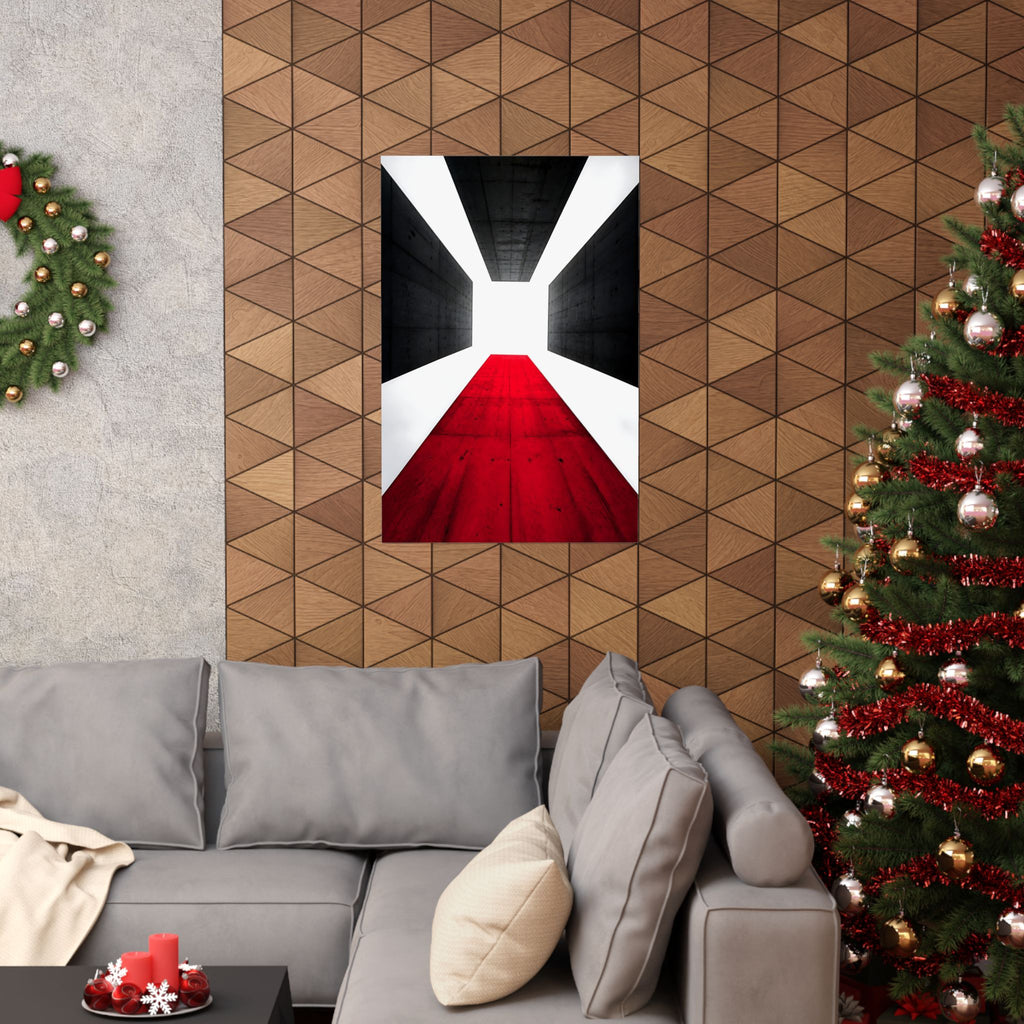 The Red Facade - Red Wall Decor | Matte Poster