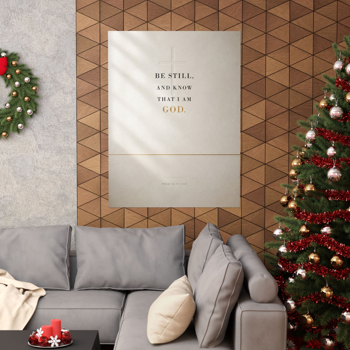 Be Still - Psalm 46:10 Bible Verse Wall Art | Matte Poster