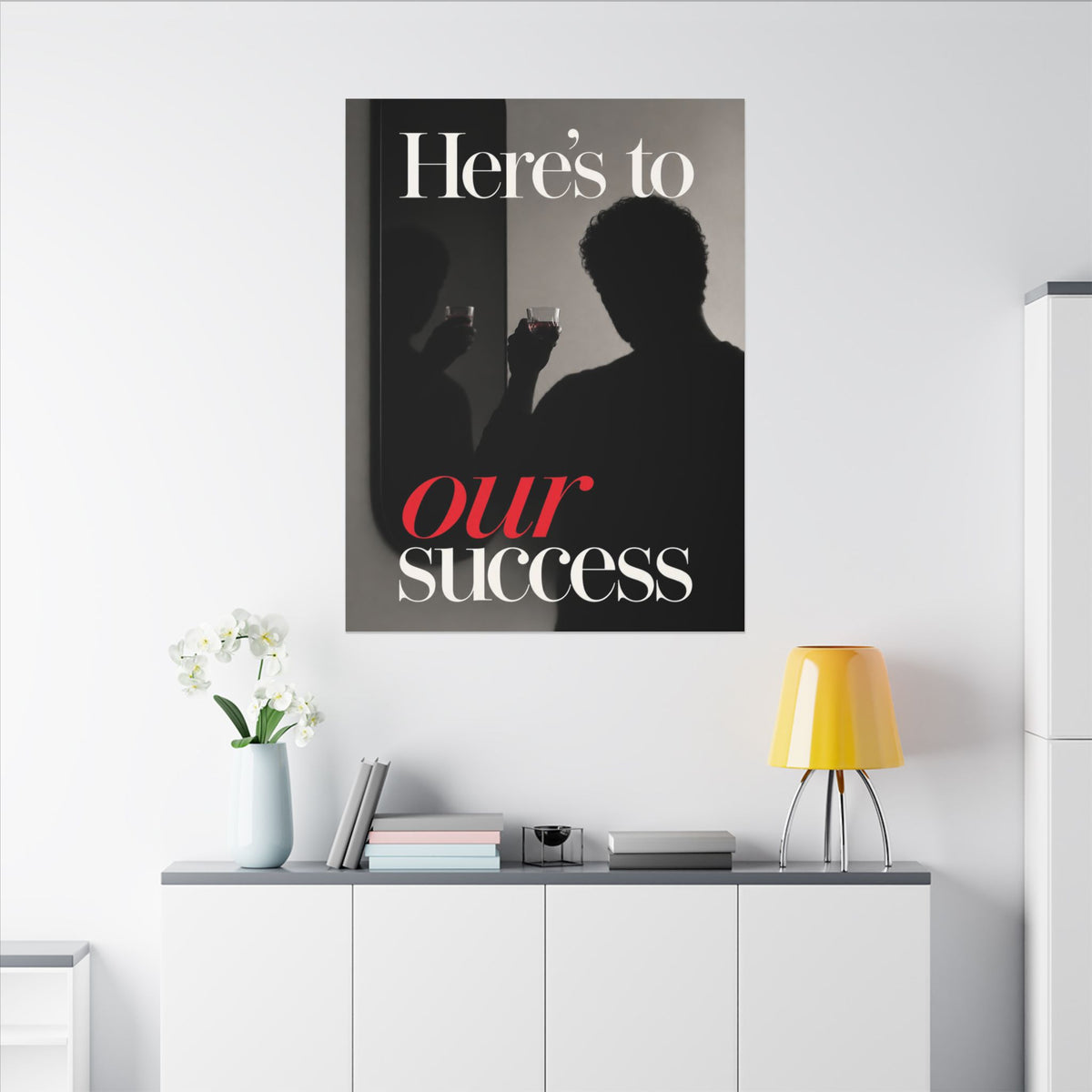 Here's To Our Success - Man Cave Wall Art | Canvas