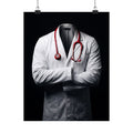 The White Coat - Doctor's Office Wall Art | Matte Poster