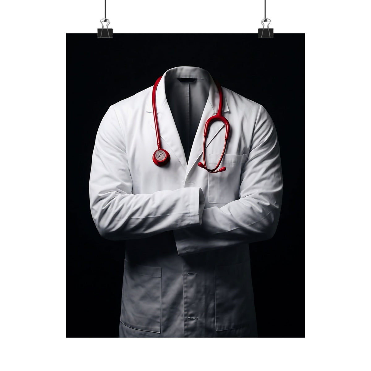The White Coat - Doctor's Office Wall Art | Matte Poster