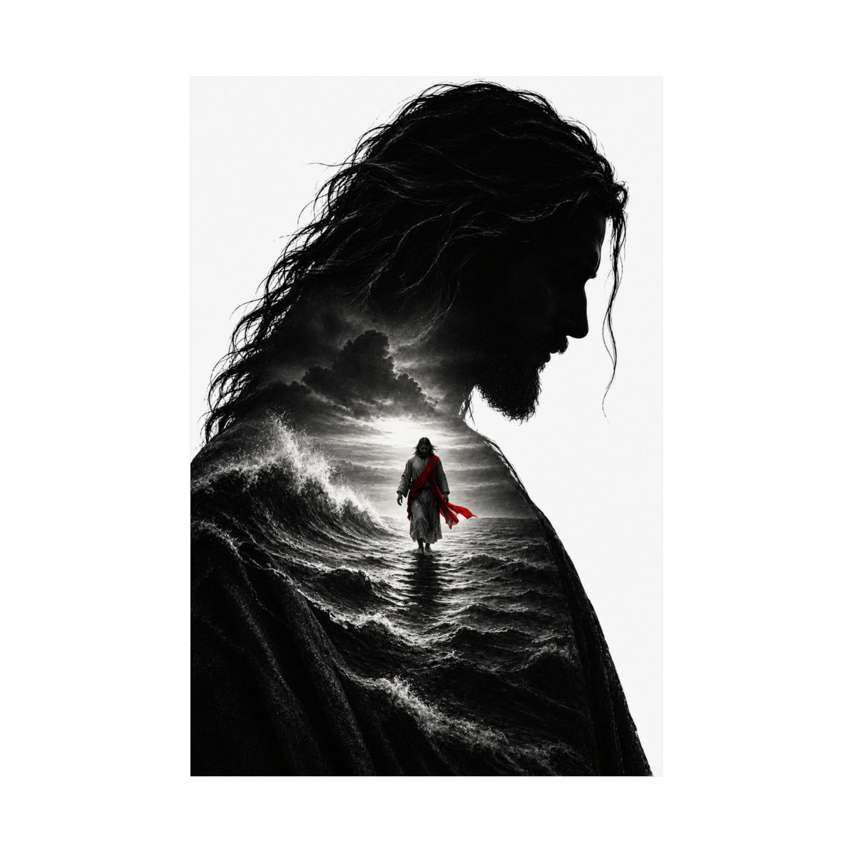 Walk on Water - Christian Wall Art | Matte Poster