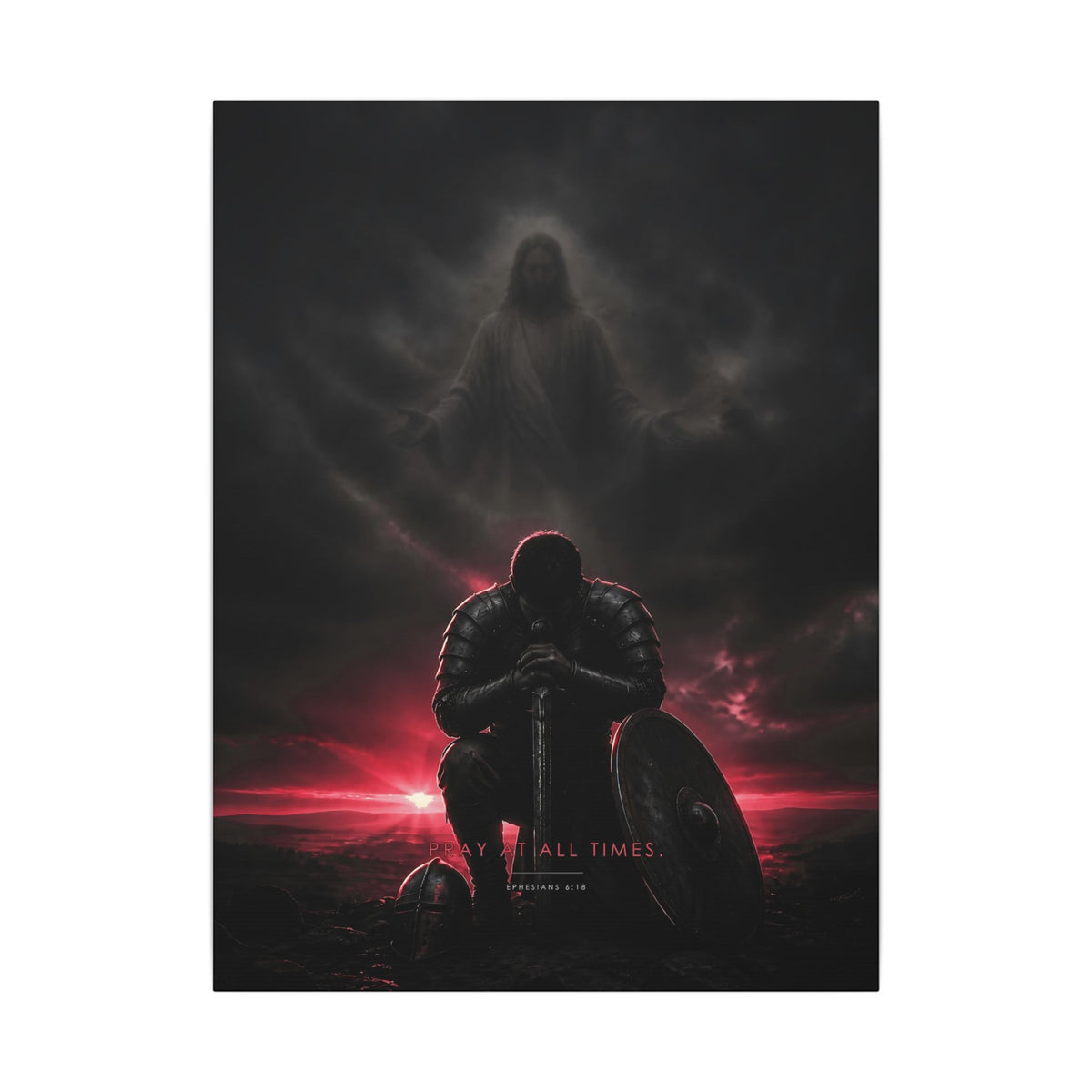 Pray, Then Stand - Armor of God Wall Art | Canvas
