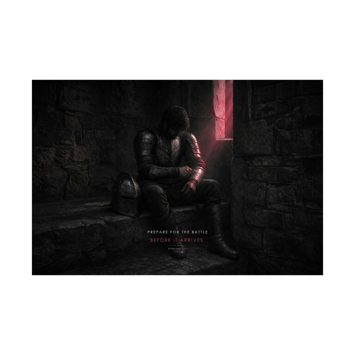 Before the Battle - Armor of God Wall Art | Matte Poster (Landscape)