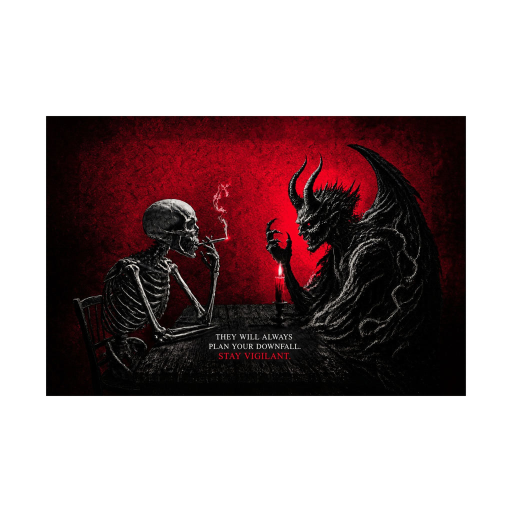 Stay Vigilant - Dark Wall Art | Matte Poster (Landscape)