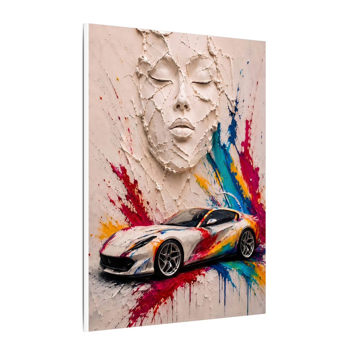 Full Throttle - Supercar Splash Art | Canvas