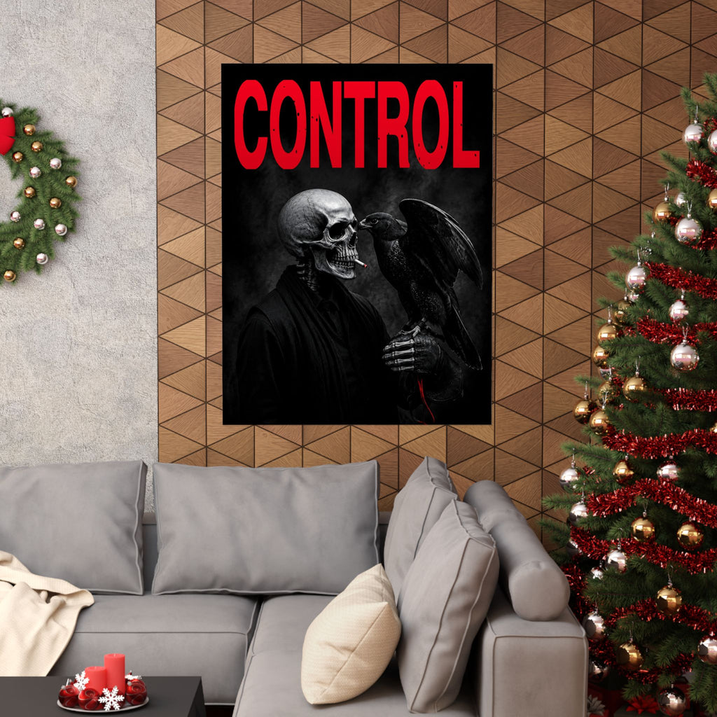 Control - Gothic Raven Artwork | Matte Poster