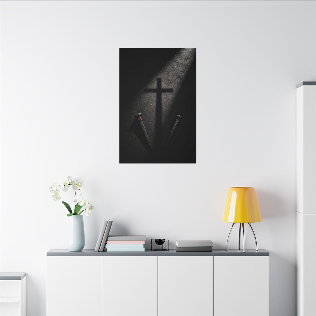 Nails and Shadow - Christian Wall Art | Canvas