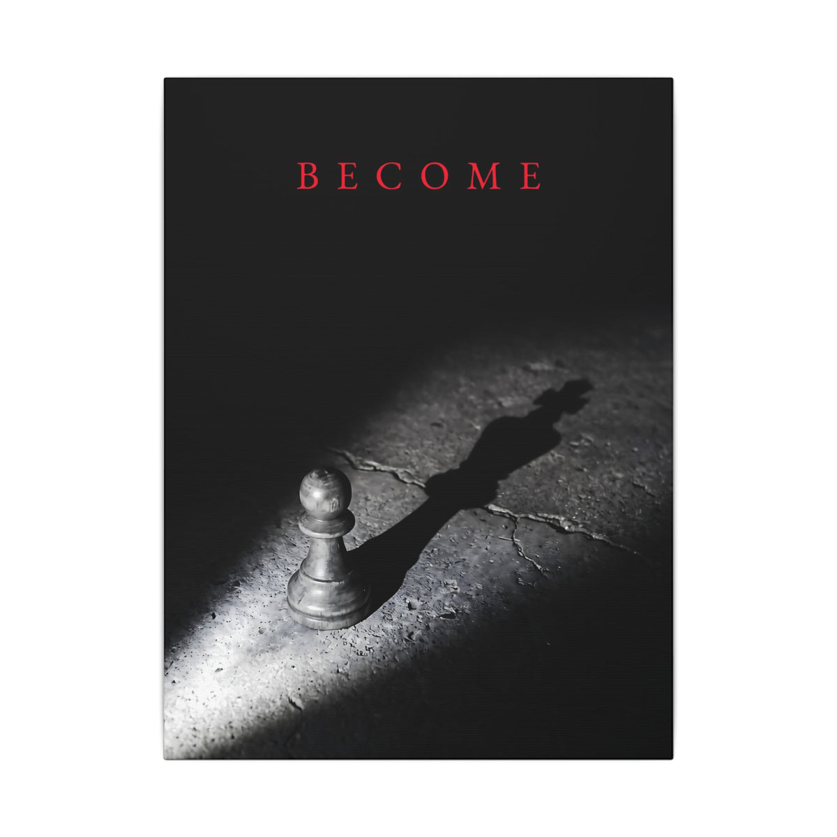 Become - Chess King Shadow Wall Art | Canvas
