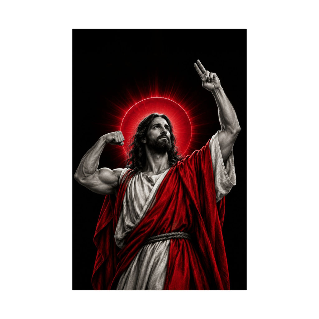 Faith and Iron - Gym Wall Art | Matte Poster