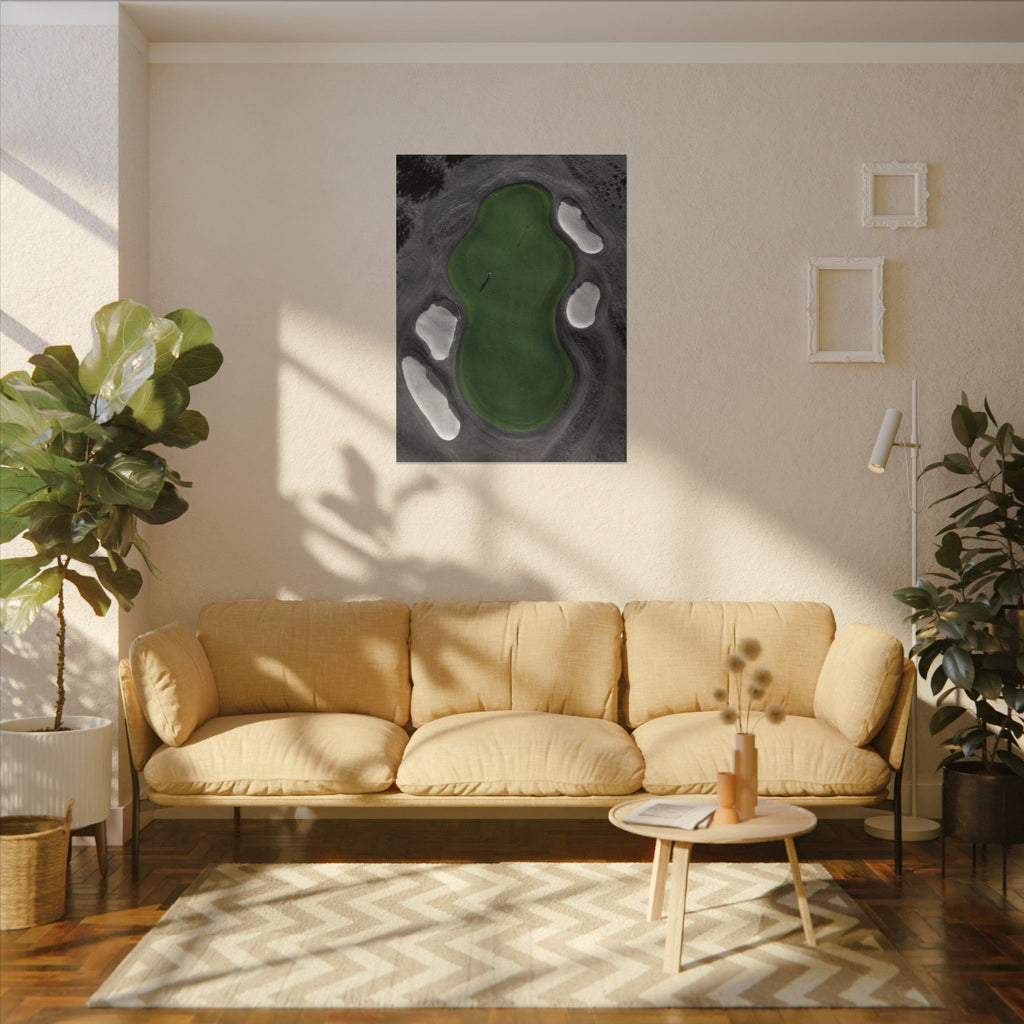 Aerial Solitude - Golf Course Wall Art | Canvas