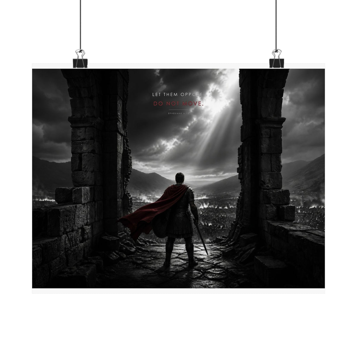 Stand Firm - Armor of God Wall Art | Matte Poster (Landscape)