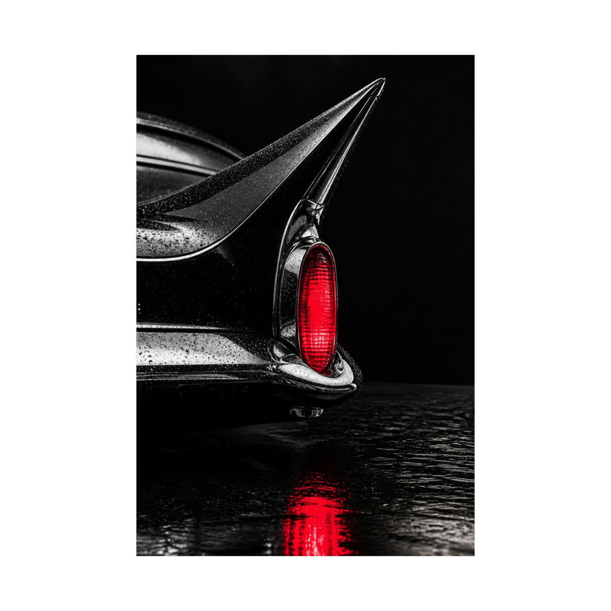 Ruby Tail - Classic Car Wall Art | Matte Poster