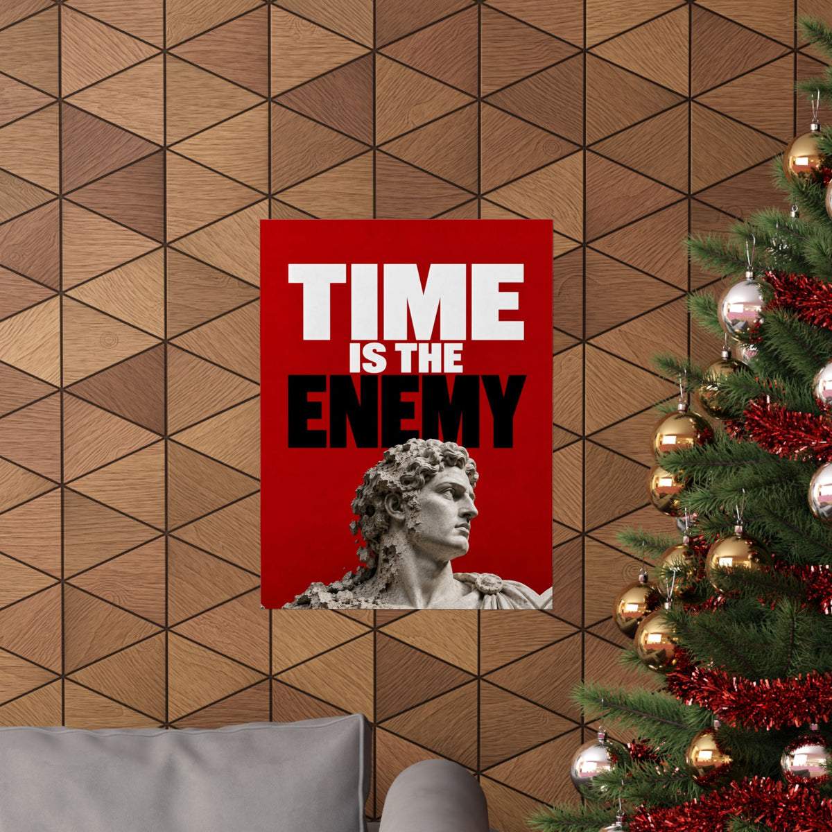 Time Is the Enemy - Motivational Wall Art | Matte Poster