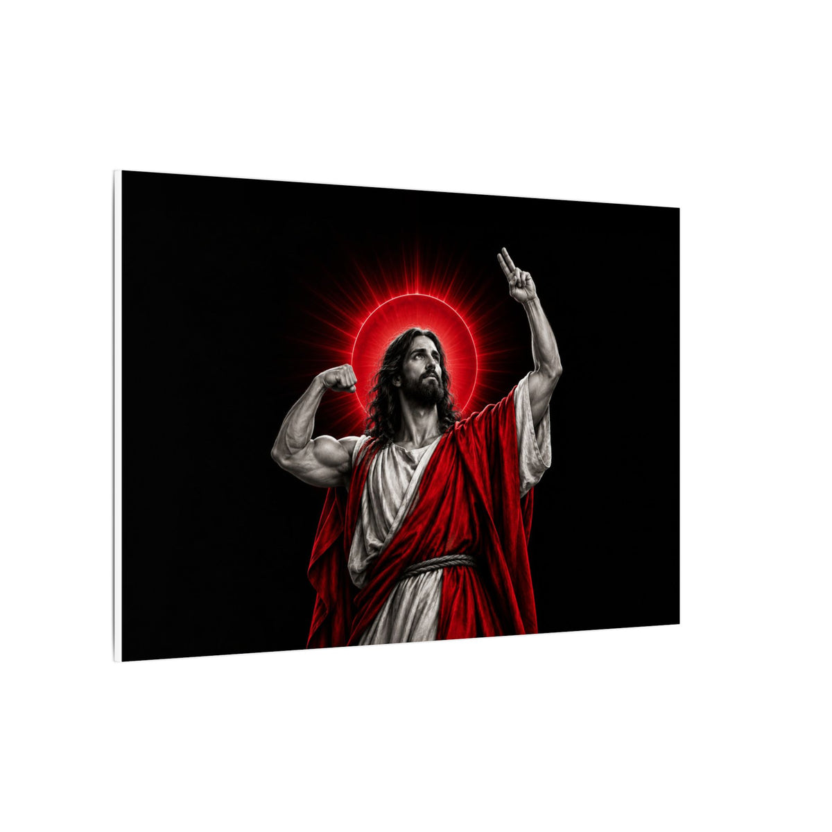 Faith and Iron - Gym Wall Art | Canvas (Landscape)