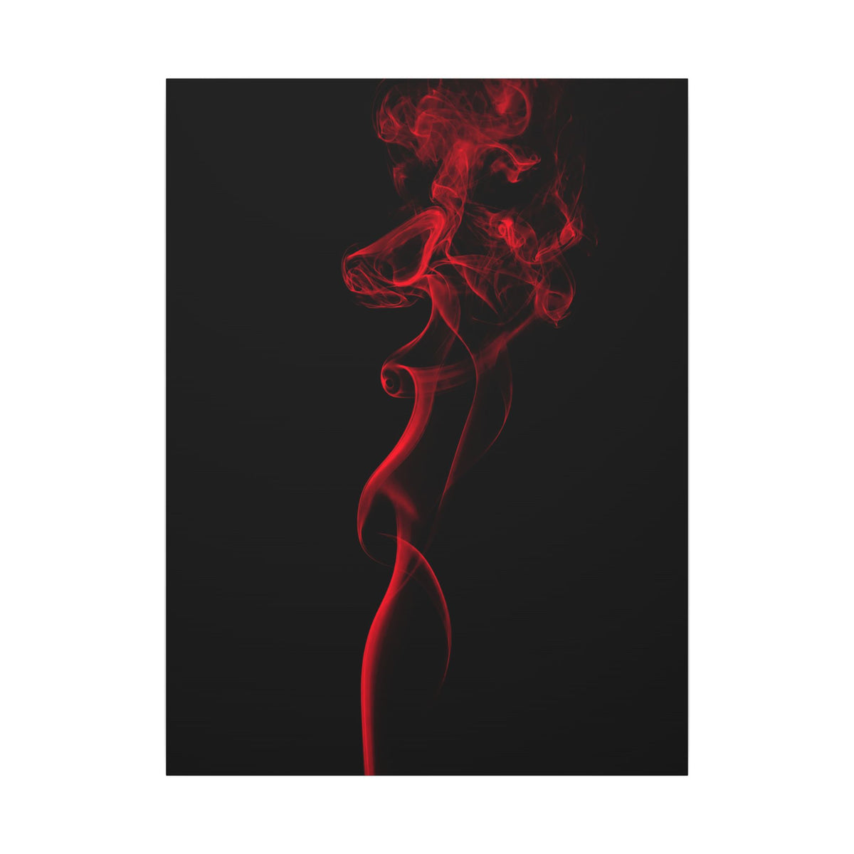 Red Smoke - Wall Art With Red Color | Canvas