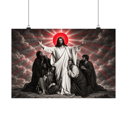 Christ and the Disciples - Christian Wall Art | Matte Poster (Landscape)