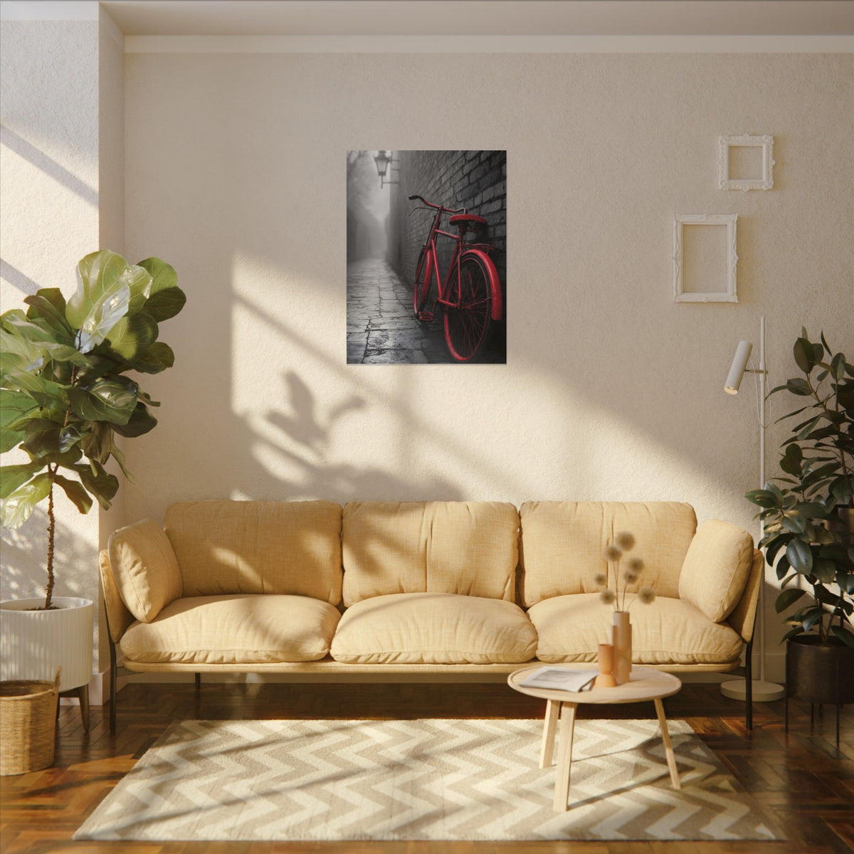 The Red Bicycle - Unique Office Wall Decor | Canvas