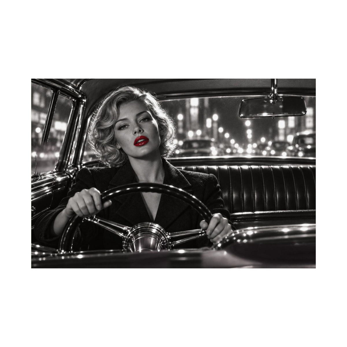 Night Drive - Bedroom Wall Art | Matte Poster (Landscape)