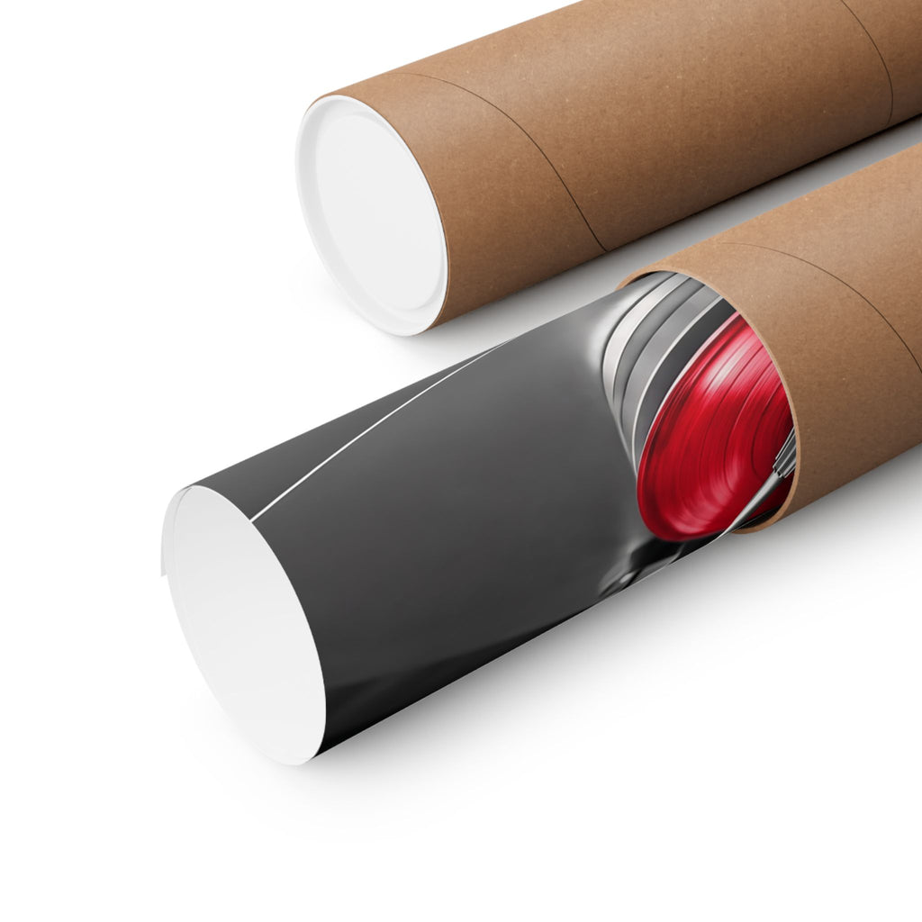 Red Vinyl - Mens Office Wall Art | Matte Poster (Landscape)