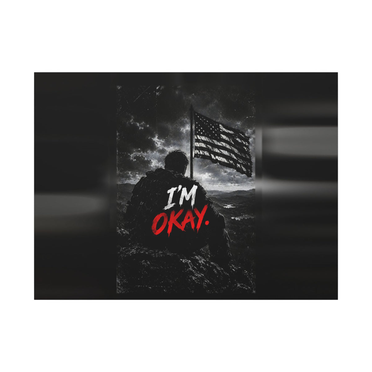 I'm Okay - Man Cave Wall Art | Canvas (Landscape)