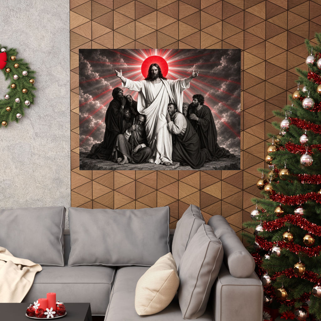 Christ and the Disciples - Christian Wall Art | Matte Poster (Landscape)