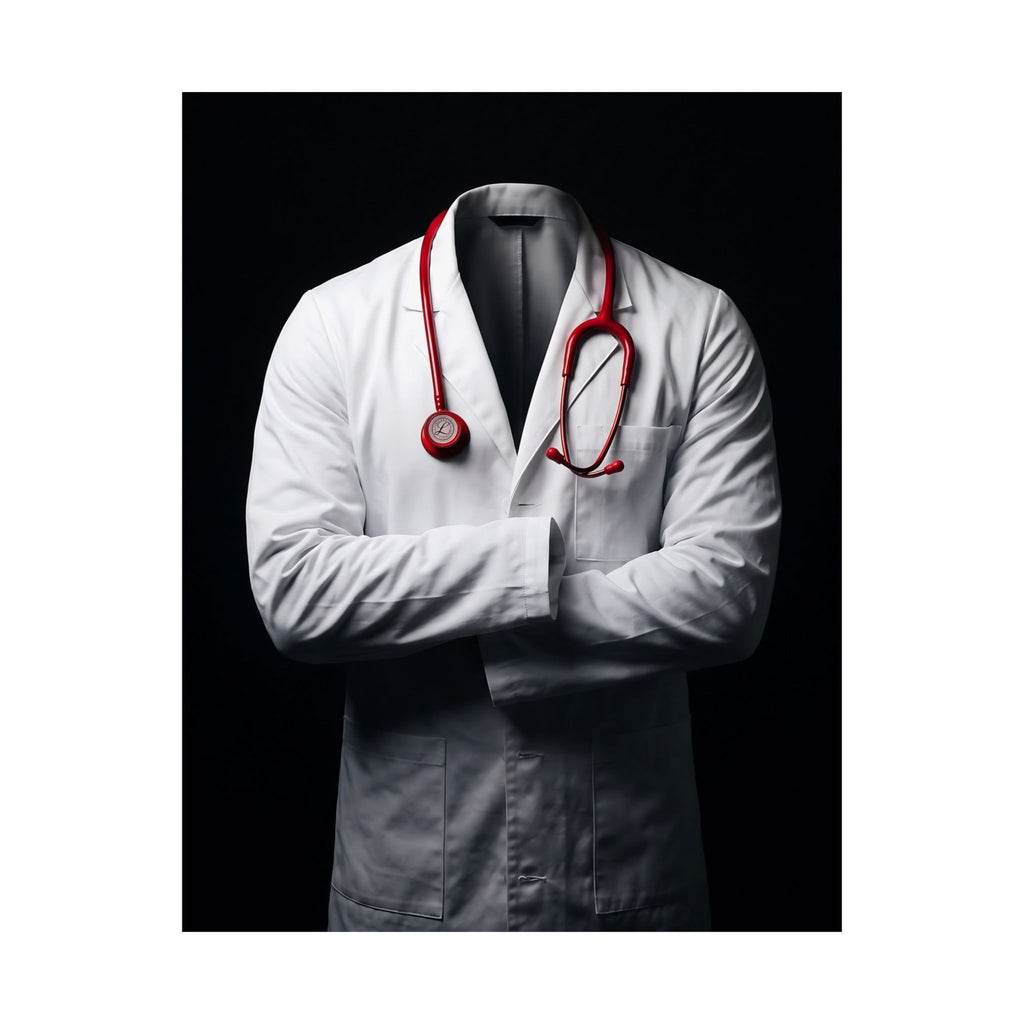 The White Coat - Doctor's Office Wall Art | Matte Poster