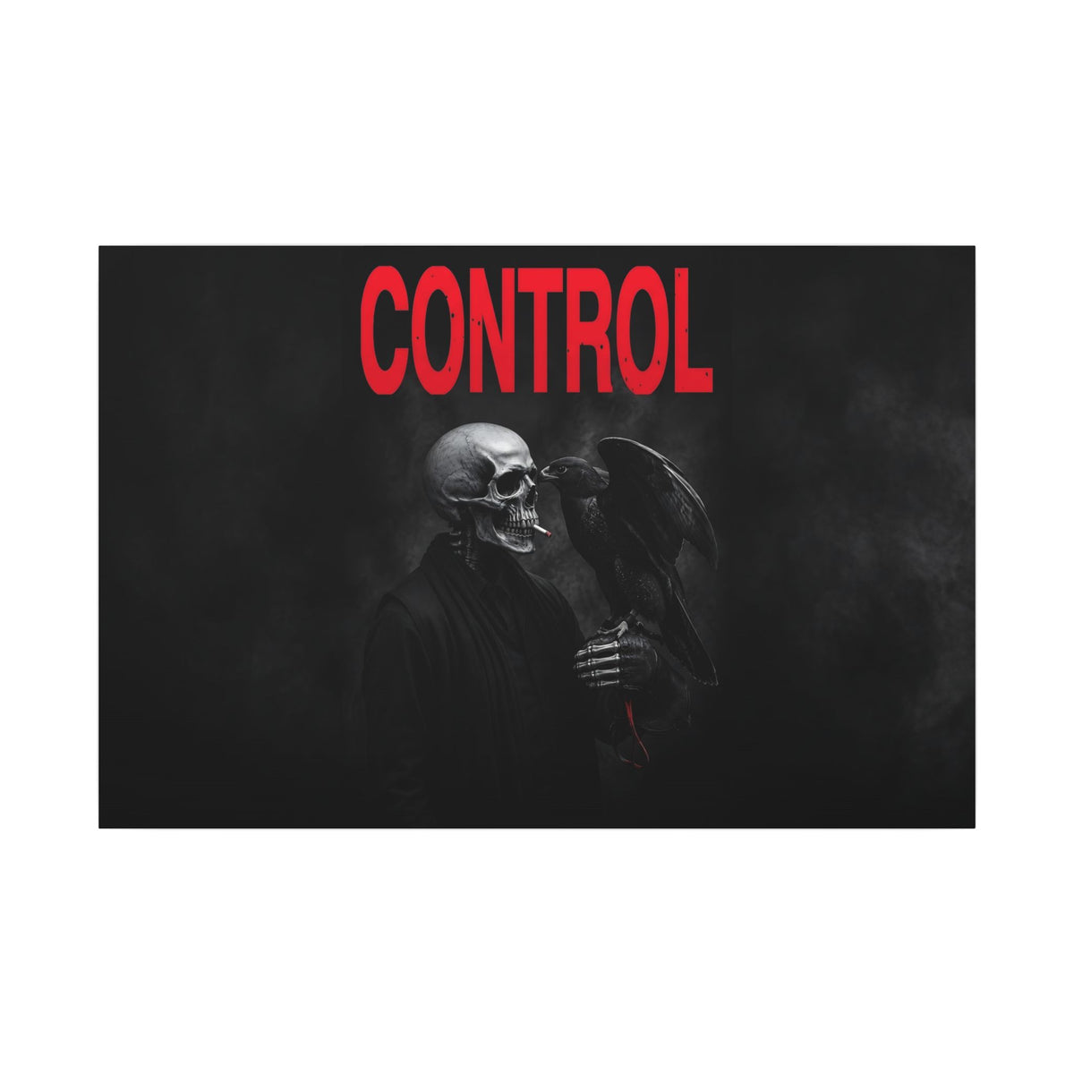 Control - Gothic Raven Artwork | Canvas (Landscape)