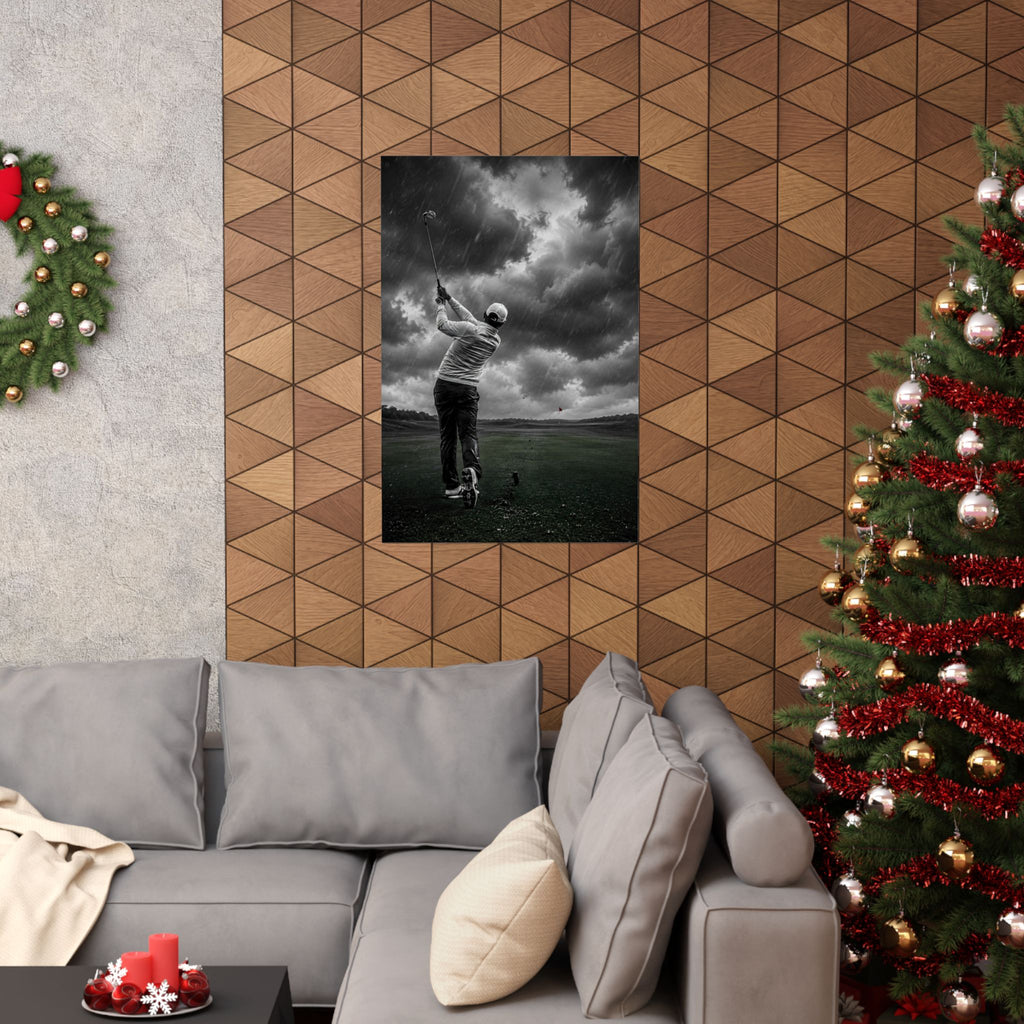 Storm Round - Golf Wall Art | Matte Poster