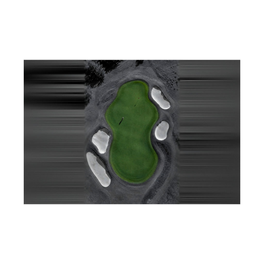 Aerial Solitude - Golf Course Wall Art | Matte Poster (Landscape)
