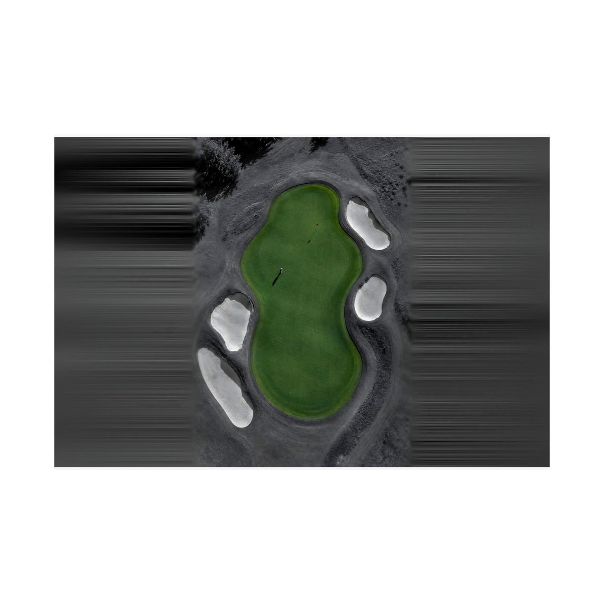 Aerial Solitude - Golf Course Wall Art | Matte Poster (Landscape)
