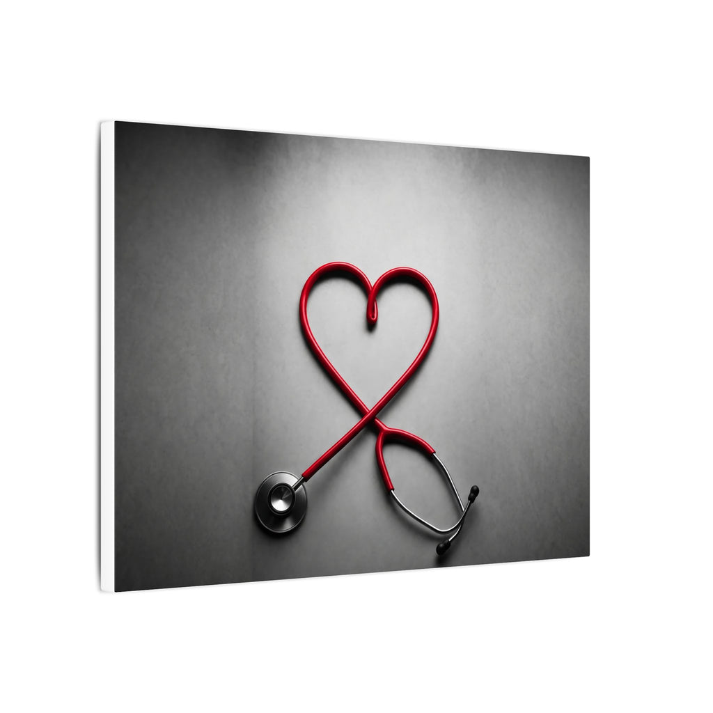 The Stethoscope Heart - Doctor's Office Wall Art | Canvas (Landscape)