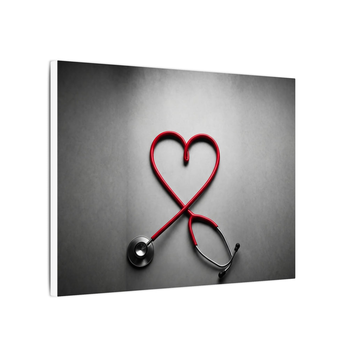 The Stethoscope Heart - Doctor's Office Wall Art | Canvas (Landscape)