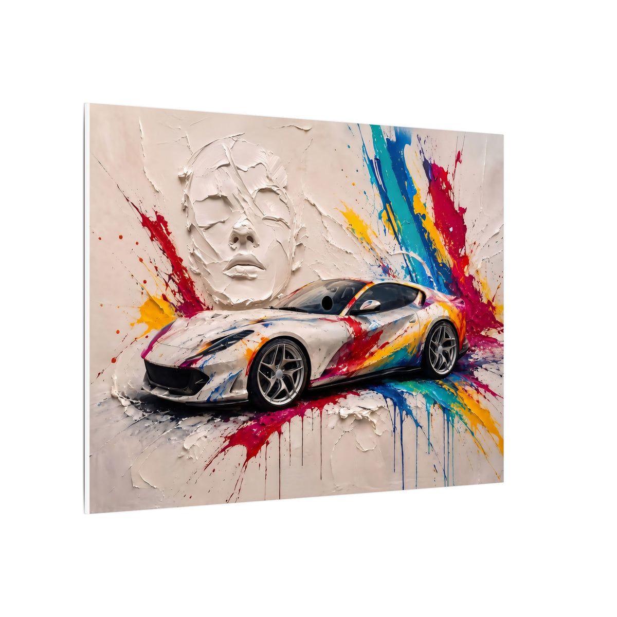 Full Throttle Wide - Supercar Splash Art Landscape | Canvas