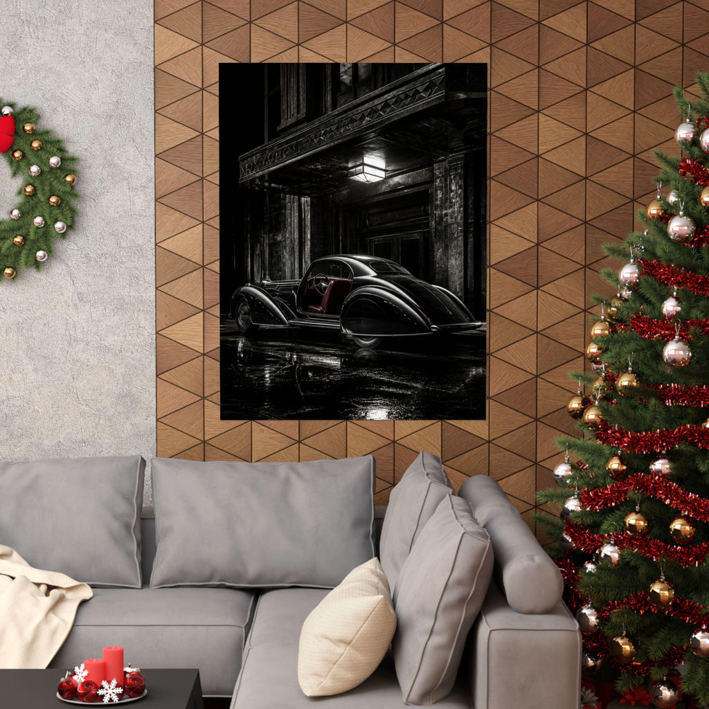 Art Deco Coupe - Art Deco Car Wall Art | Matte Poster