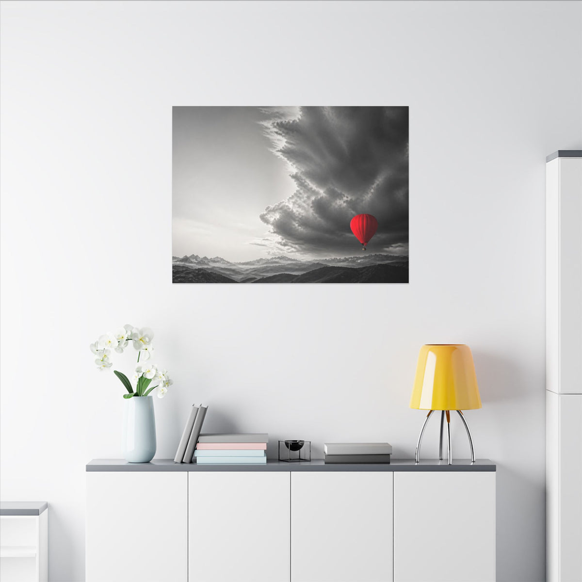 Red Balloon - Over the Bed Wall Art | Canvas (Landscape)