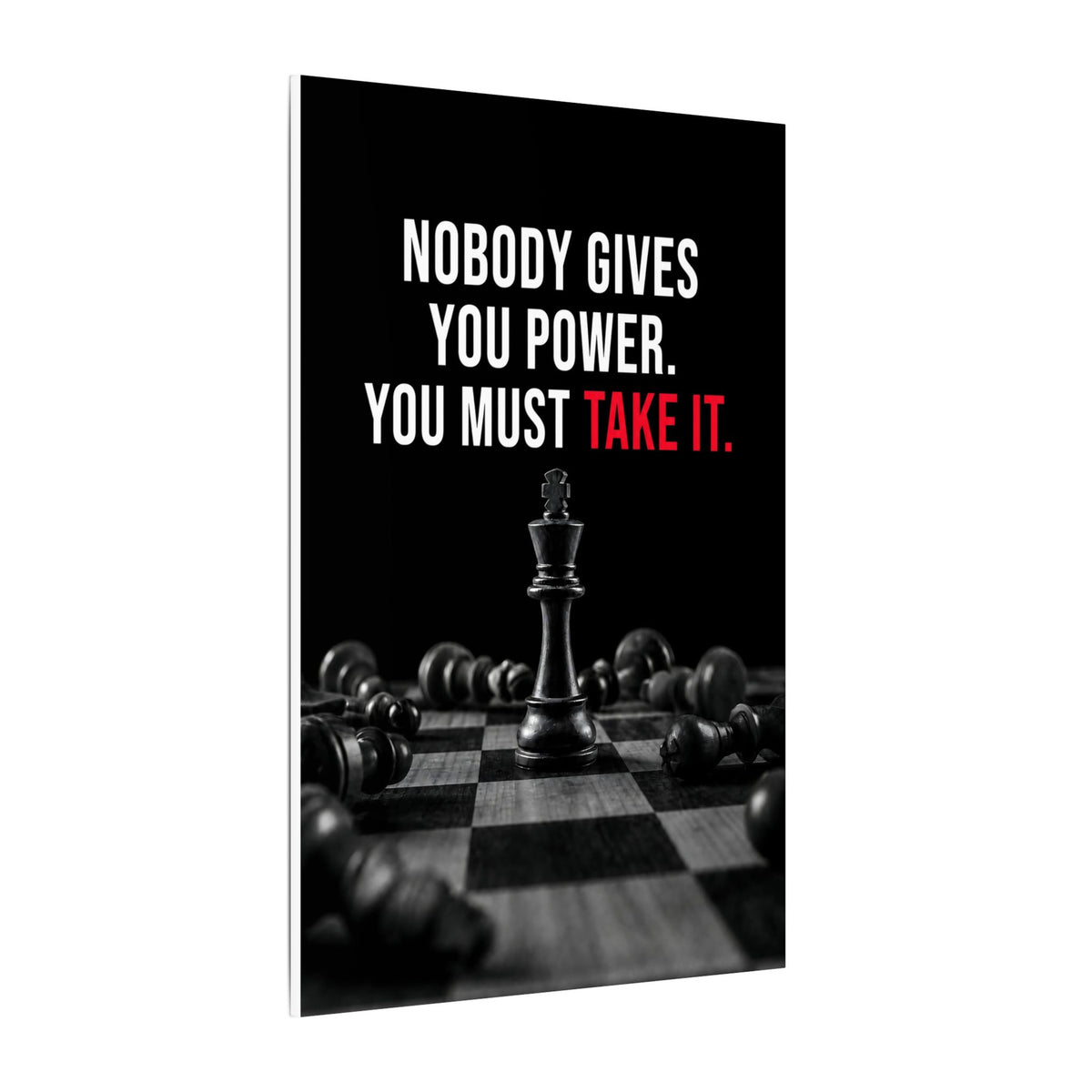 Nobody Gives You Power - Chess Wall Art | Canvas