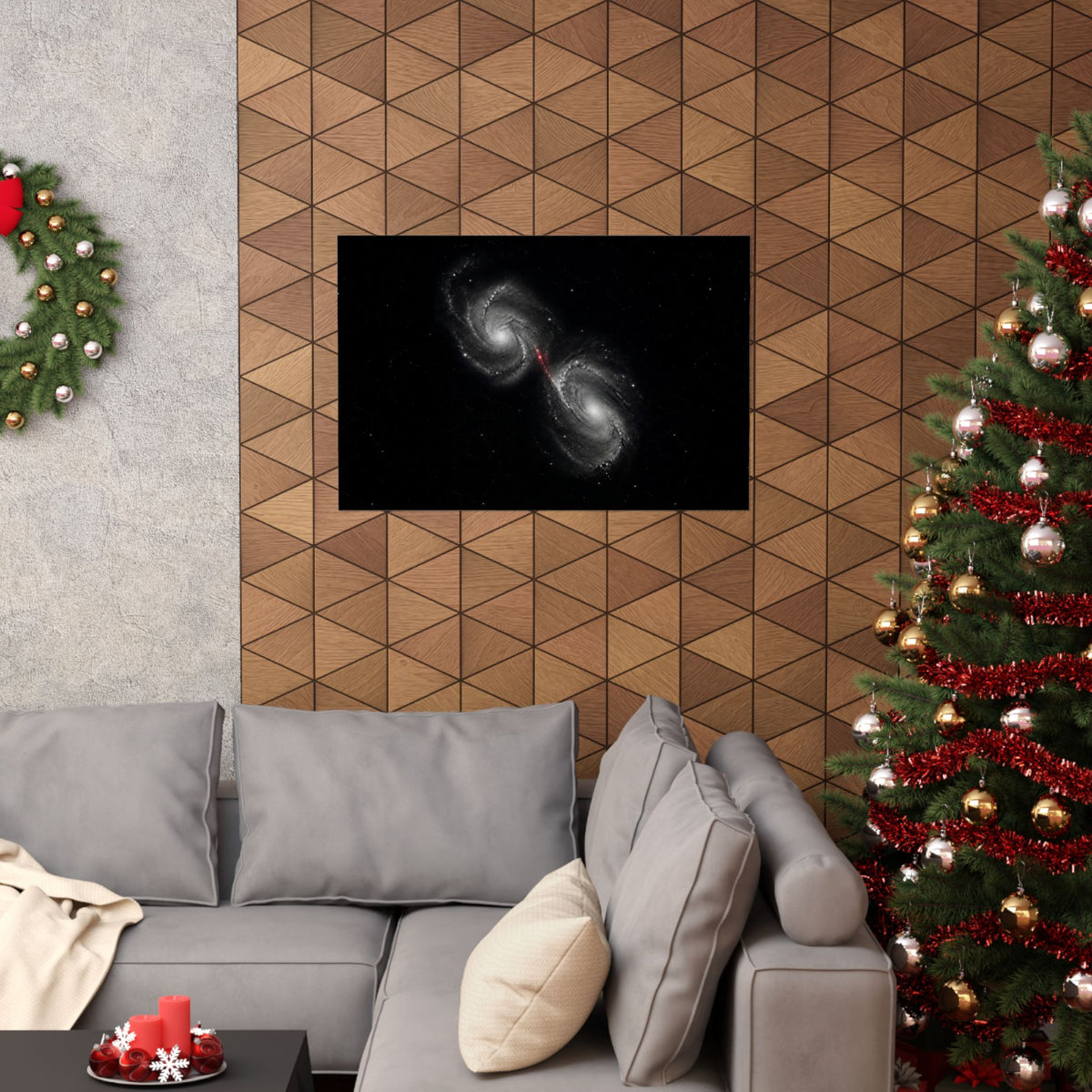 Collision Course - Space Wall Art | Matte Poster (Landscape)