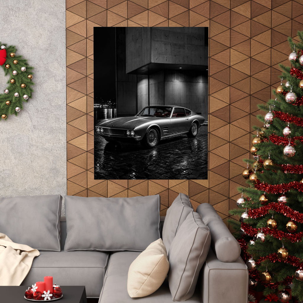 Midnight Grand Tourer - Vintage Car Wall Art | Matte Poster