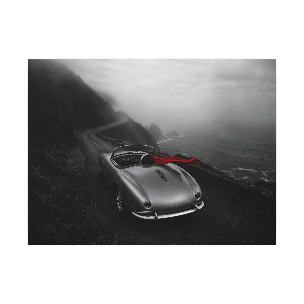 Coastal Roadster - Classic Car Wall Art | Canvas (Landscape)