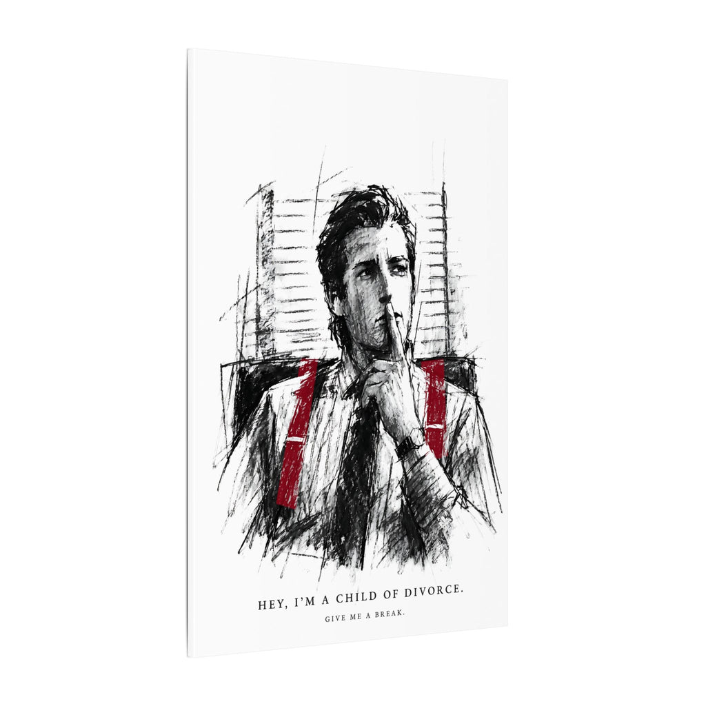 Child of Divorce Sketch - Dark Office Wall Art | Canvas
