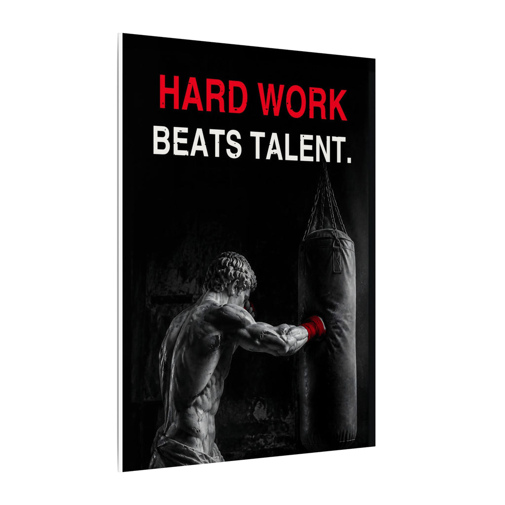 Hard Work Beats Talent - Boxing Wall Art | Canvas