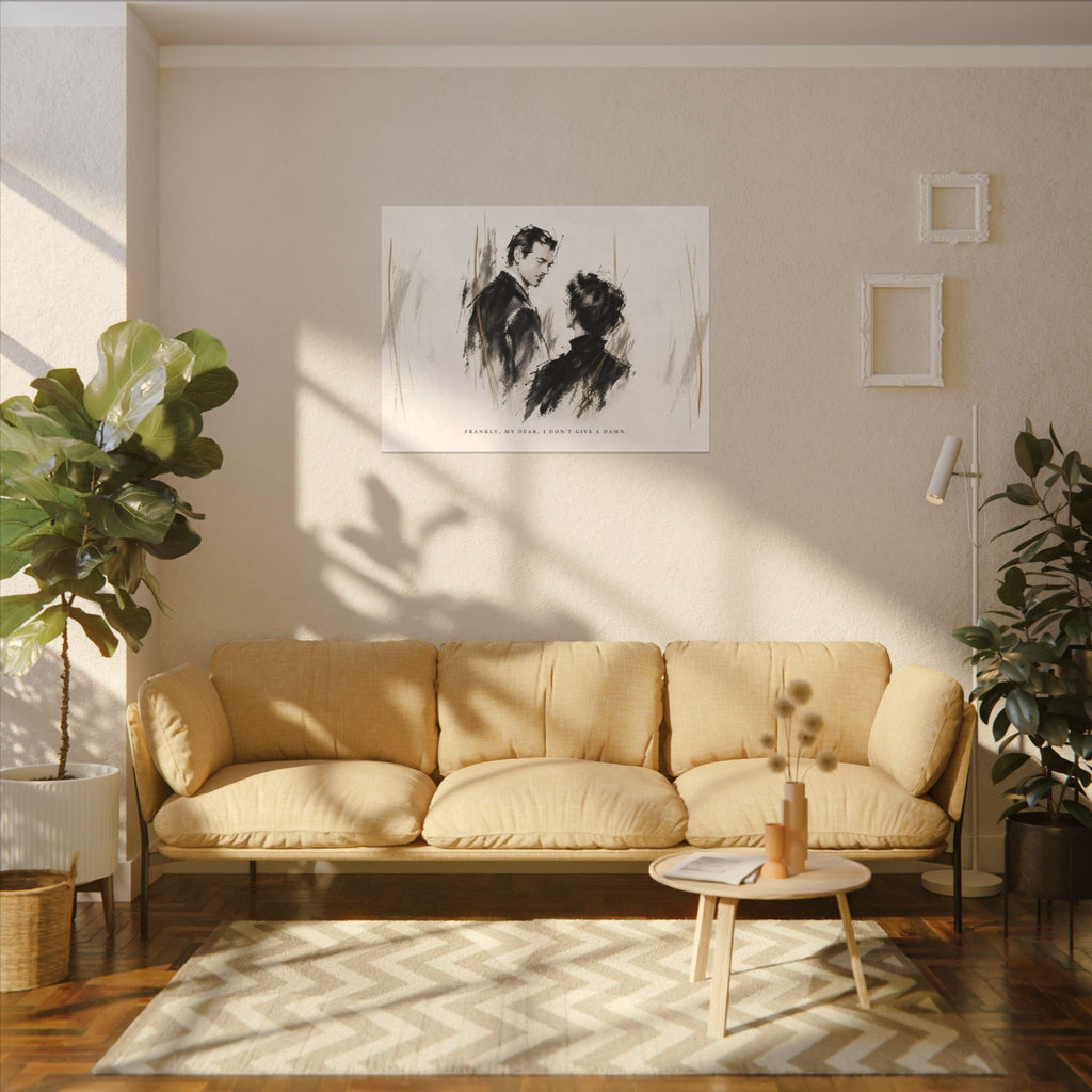 Frankly My Dear - Romantic Noir Wall Art | Canvas (Landscape)