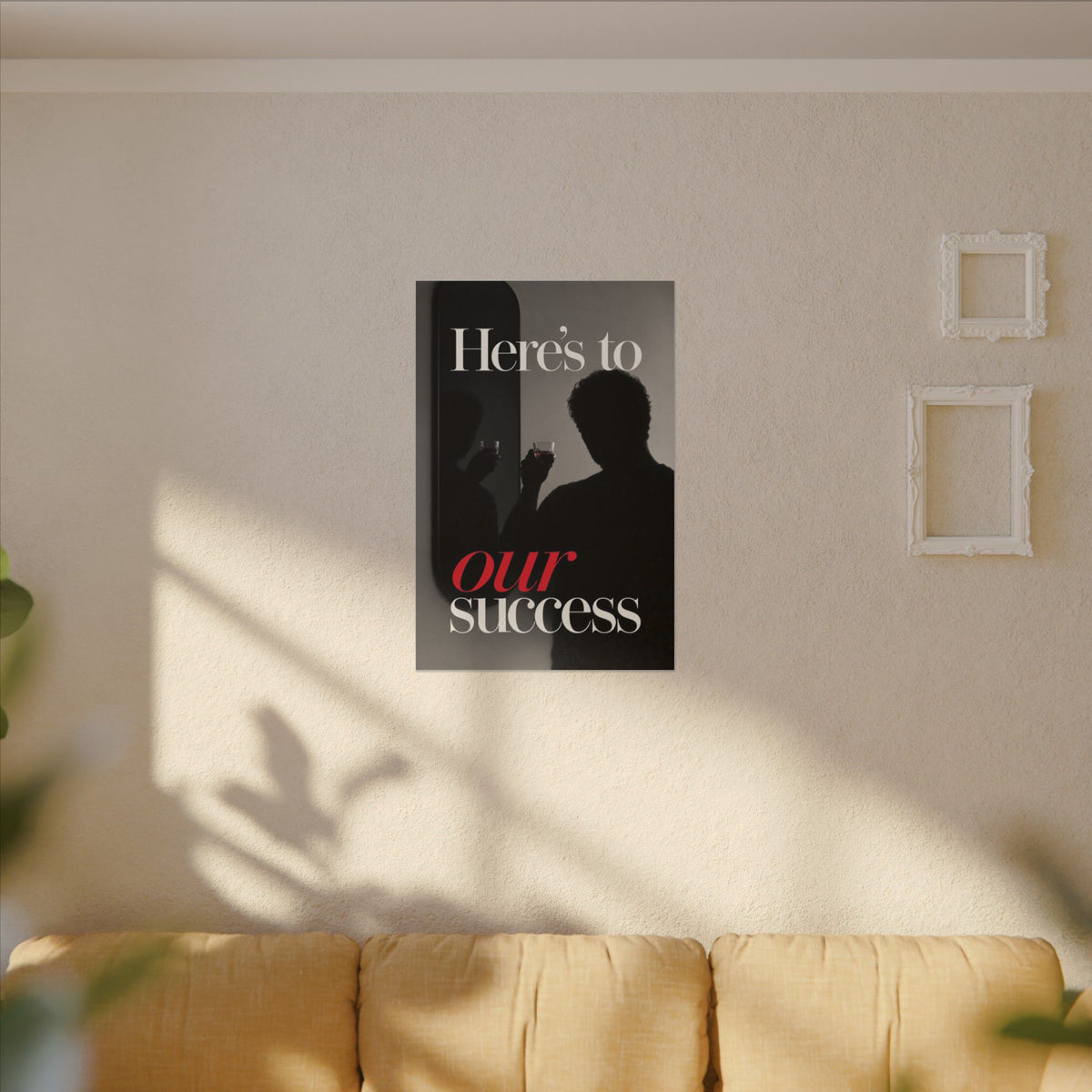 Here's To Our Success - Man Cave Wall Art | Canvas