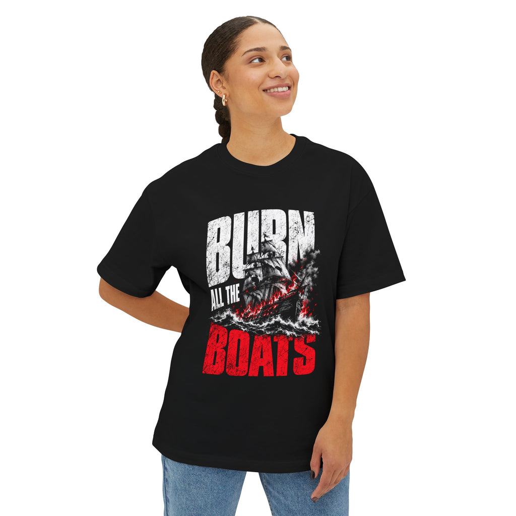 Burn All the Boats | Heavyweight Tee (Front + Back)