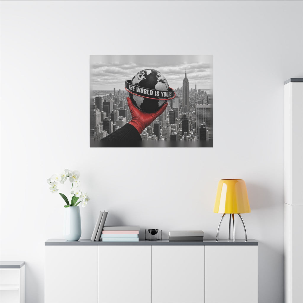 The World Is Yours - Money Wall Art | Canvas (Landscape)