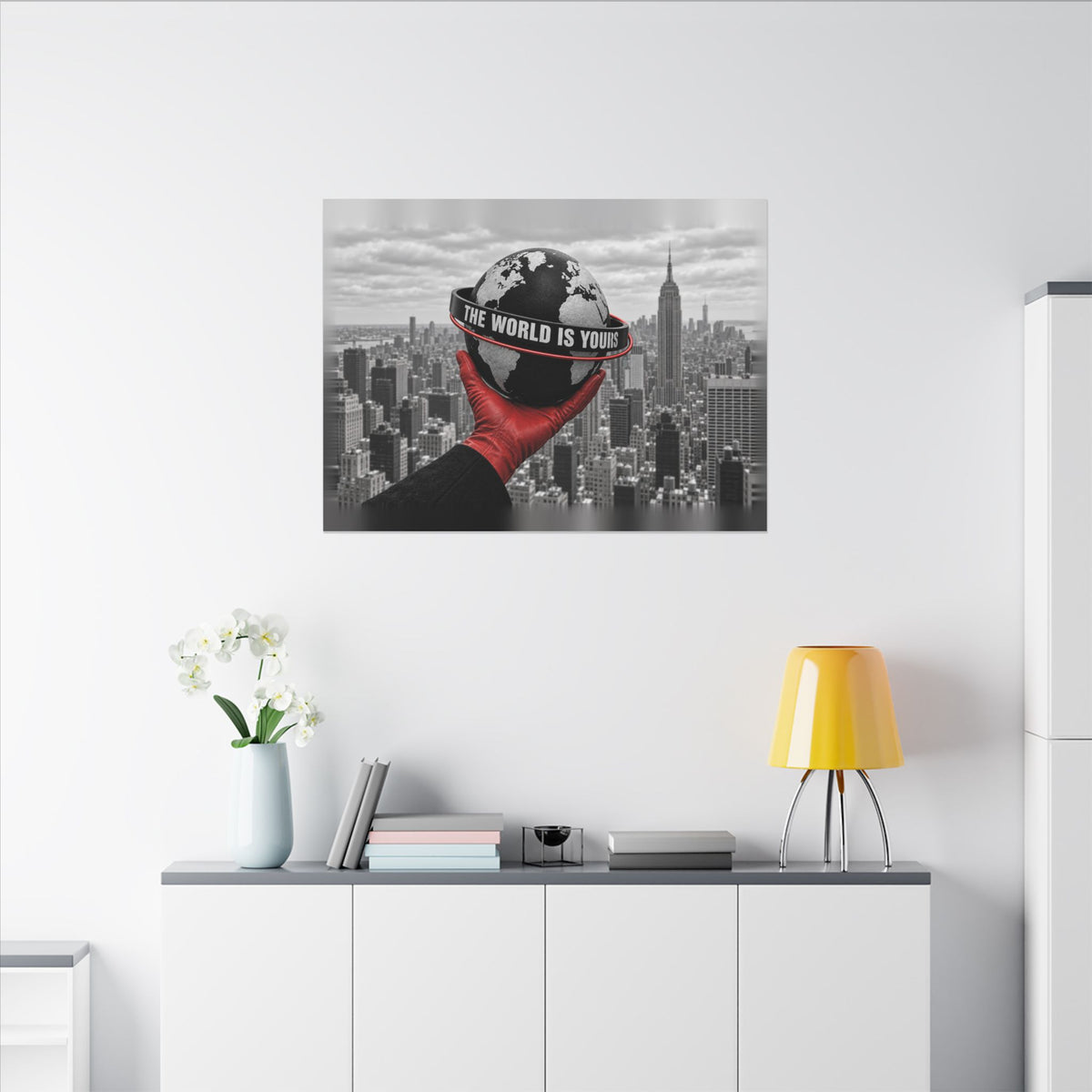 The World Is Yours - Money Wall Art | Canvas (Landscape)