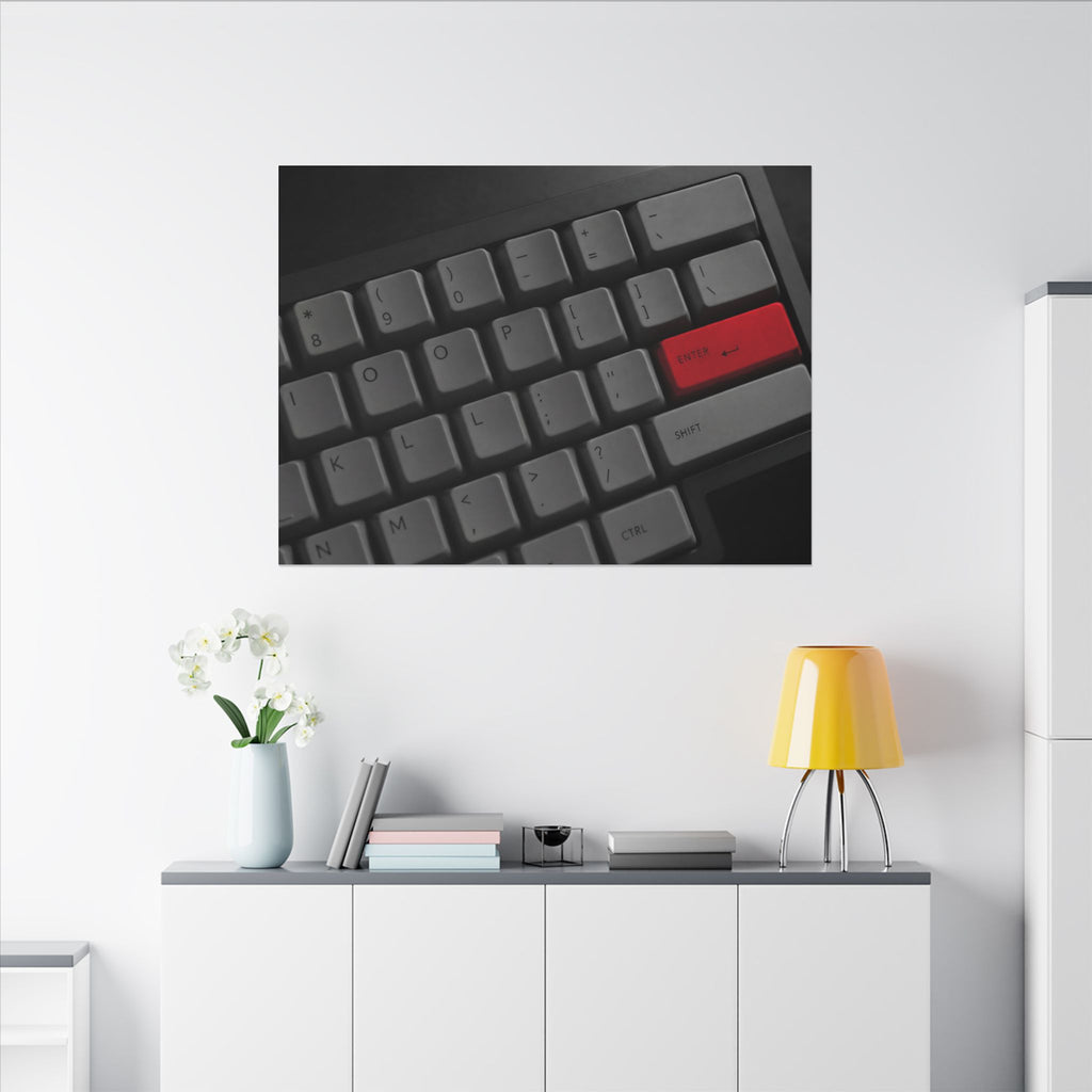 Press Enter - Office Artwork | Canvas (Landscape)